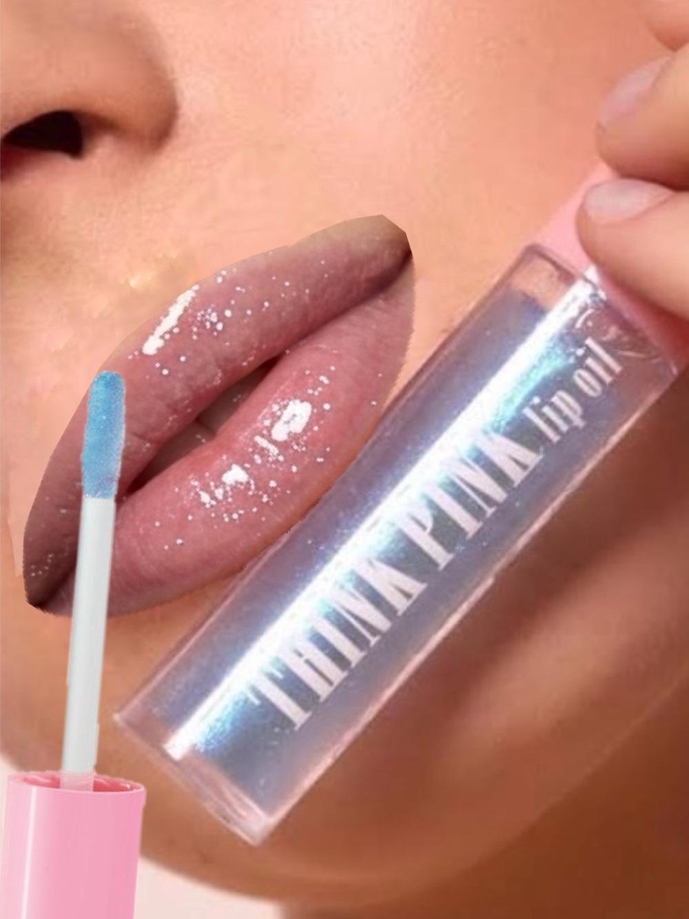 Dermacol Lip Oil Think Pink No. 05 Shade Shimmering Sheer Blue